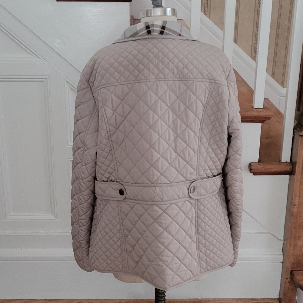 Giacca Beige Button Down Jacket Size Large - image 3